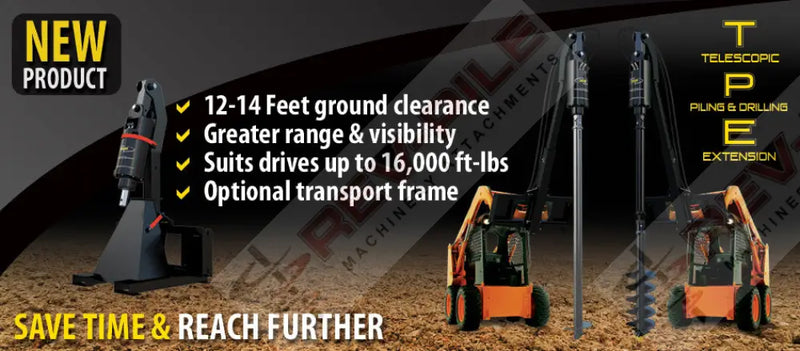 Load image into Gallery viewer, boom jib for install of helical pier or pile with skid steer loader