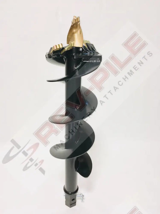auger for drilling with a skid steer