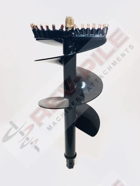 digga auger for drilling frost with carbide teeth