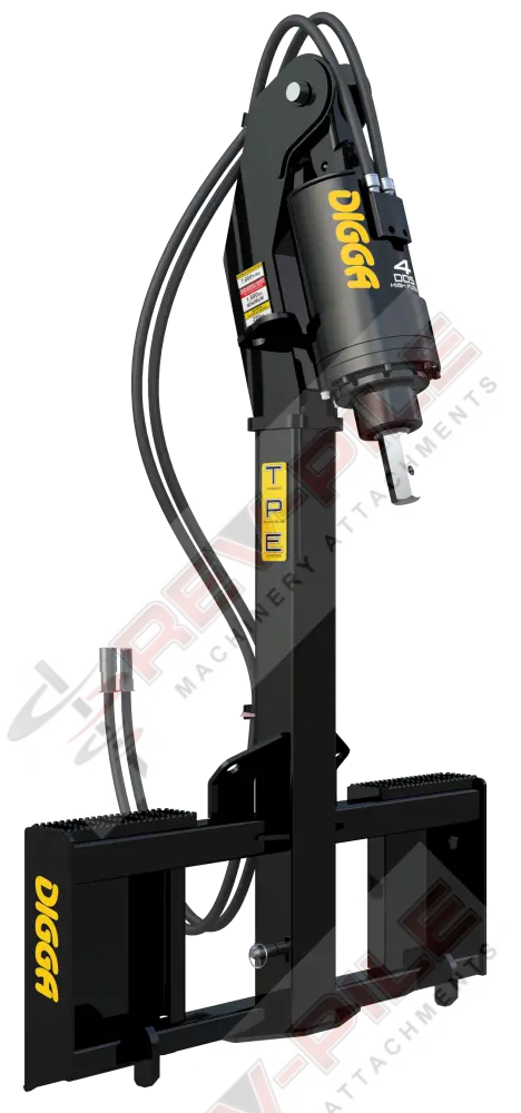 Load image into Gallery viewer, digga telescopic extension for drilling with a skid steer auger package
