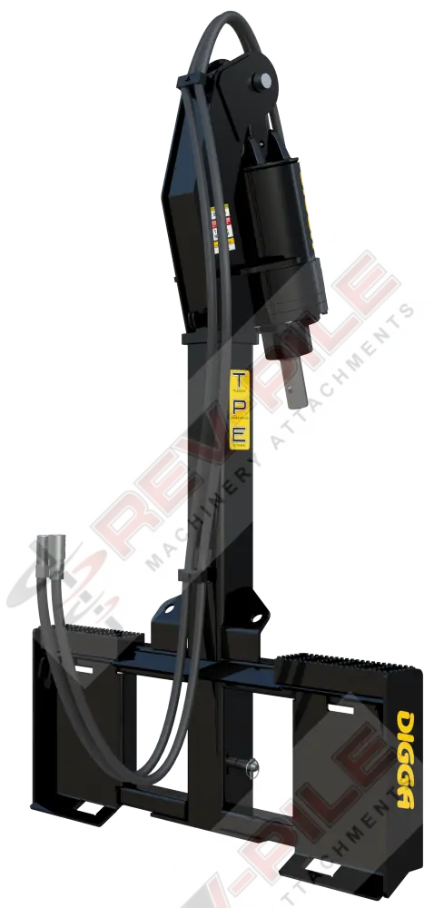 digga tpe telescopic boom auger package including 4dds 5dds or 6dds and hose kit