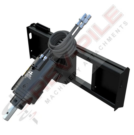 drilling setup for skid steer loader – digga